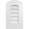 Ekena Millwork Arch Top Surface Mount PVC Gable Vent: Functional, w/ 3-1/2"W x 1"P Standard Frame, 12"W x 20"H GVPAR12X2001SF - alternate 1